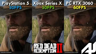 🎮 PS5 vs XSX vs PC en Red Dead Redemption 2 [4K, 60FPS]