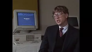 Windows 3.0 - Interview MIT Bill Gates (1991)