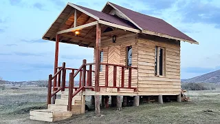 A Man Builds an Amazing Wooden House Alone!