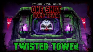 Безумная Башня 200 За Одну Попытку Золотой Командой!