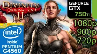 Divinity Original Sin II / 2 - GTX 750 ti - G4560 - 1080p - 900p - 720p