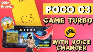 Enable game turbo with voice changer in poco c3  || how to enable game turbo in poco c3 || poco c3 🔥