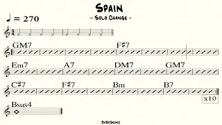 Spain (Solo Change) Backing Track