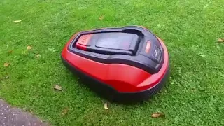 Flymo R1200r robotic mower parking garage v2