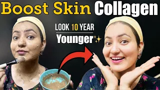 DIY *COLLAGEN* BOOSTING FACE MASK : Promising Tight Supple Bouncy Glowing Skin | 100% Results💕