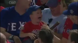 Sports fans stealing the ball from kids