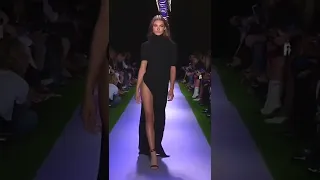 Grace Elizabeth runway walk for Brandon Maxwell fashion show