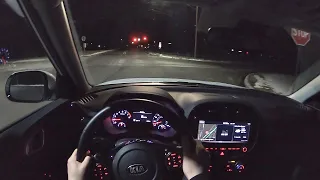 2020 Kia Soul Turbo - POV Night Drive (Binaural Audio)