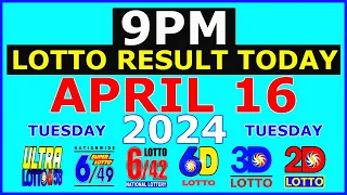 Lotto Result April 16 2024 9pm PCSO