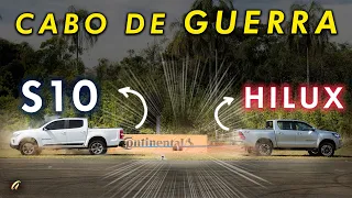 CABO DE GUERRA #1: HILUX x S10! Qual picape puxa a outra no novo quadro do Acelerados?