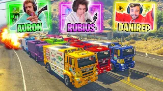 DANIREP TIENES NOVIA?! CON RUBIUS , AURONPLAY Y AMIGOS!! - GTA V ONLINE