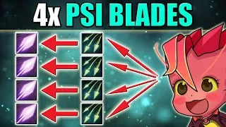 Quadruple Psi Blades with Split Shot [Mega Creeps Defence] Dota 2 Ability Draft