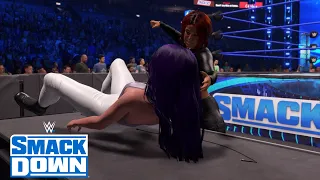 WWE 2K22 SMACKDOWN BAYLEY CHALLENGES GIGI TO A TABLES MATCH AT TLC
