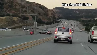 MUST SEE VIDEO: Road rage leads to wild chain-reaction crash