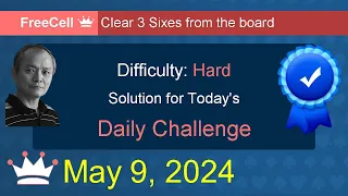 Microsoft Solitaire Collection: FreeCell - Hard - May 9, 2024