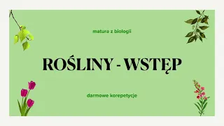 #11 Rośliny - wstęp / najważniejsze informacje 🌱 matura - biologia rozszerzona 📗 powtórka liceum