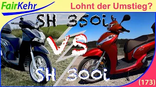 Honda SH 350i vs SH 300 - Großradroller Vergleich | 173