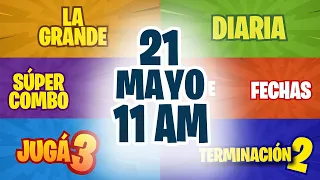 Sorteo 11 AM Loto Diaria, Fechas, Jugá 3 y Súper Combo Viernes 21 de Mayo de 2021 | Nicaragua