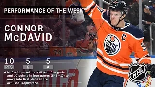 Connor McDavid leads race for Art Ross Trophy after outstanding 10-point week