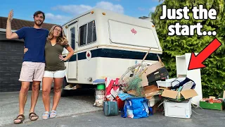 Decluttering Our Vintage Travel Trailer!