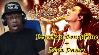 American Reacts To Dimash - Drunken Concubine + Diva Dance ft. Li Yu Gang