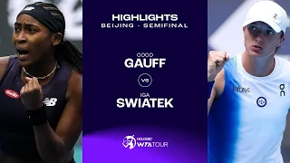 Coco Gauff vs. Iga Swiatek | 2023 Beijing Semifinal | WTA Match Highlights