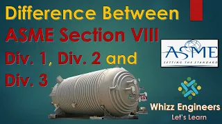 Difference between ASME Section VIII Div. 1, Div. 2 and Div. 3 @WhizzEngineers