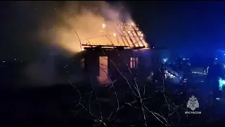 17 домов уничтожил пожар в Заиграевском районе Бурятии
