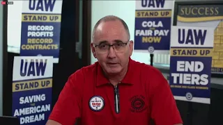 UAW President Shawn Fain talks strike strategy