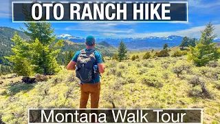 Nature Walk - Hiking the OTO Ranch Trail in Montana Paradise Valley - City Walks Treadmill Trails