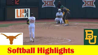 #24 Baylor vs #1 Texas Softball Game 2 Highlights, April 13 2024