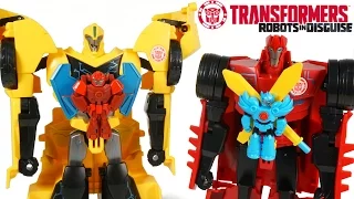 TRANSFORMERS ROBOTS IN DISGUISE POWER SURGE BUMBLEBEE SIDESWIPE MINI CONS TOYS