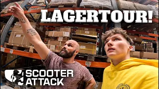 LAGERTOUR bei @scooterattack! Kay zeigt uns das Lager! | @LuisBrygala