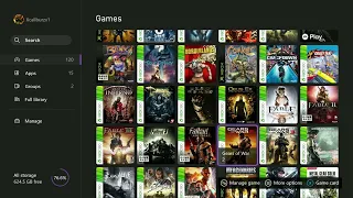 my xbox one and series x Digital collection