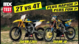 250 RM vs 250 RMZ SUZUKI : le 4 temps est il plus rapide ? Plus fun ?