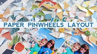 How to Create Little Patterned Paper Pinwheels