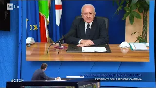 Il Presidente della Regione Campania Vincenzo De Luca - Che Tempo Che Fa 25/10/2020