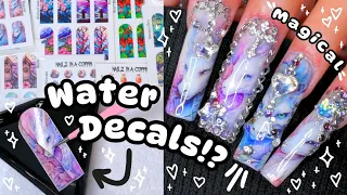 ‧₊˚‧🦇Testing Nail Supplies from My Subscriber's Small Business! ❤️ Nailzinacoffin Decals ⚰️‧₊˚.