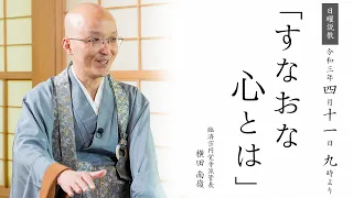 【日曜説教：令和3年4月】「すなおな心とは」 ｜  臨済宗円覚寺派管長 横田南嶺老師