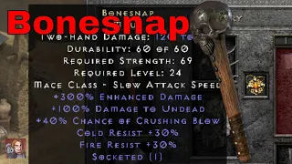 D2R Unique Items - Bonesnap (Maul)