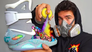 Painting on the World’s Most Expensive Sneakers ($30,000)