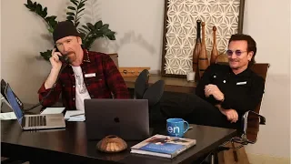 Bono & The Edge Are Ellen's Assistants for the Day: Part 1