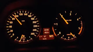 BMW E90 330d 350 HP 750 Nm 100-200 km/h 5th gear acceleration