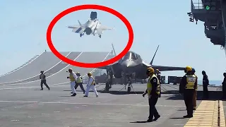 F-35 Failed Takeoff from Aircraft Carrier