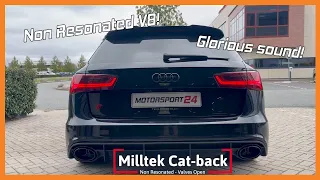 Audi RS6 C7 Performance Milltek Non Resonated Catback | Sound + Install