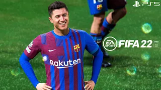 FIFA 22 PS5 | Barcelona vs. Monaco Ft. Raphinha, Lewandowski, | UEFA Champions League | 4K Gameplay