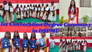 1st Convocation Degree Ceremony In DSPMU 📜♥️#dspmu #ranchiuniversity #certificate