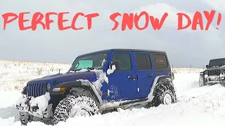 392 Hemi Wrangler Snow Wheeling