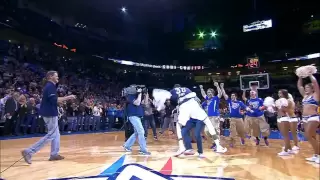 Durant Tackles Fan in OKC After Half-Court Shot