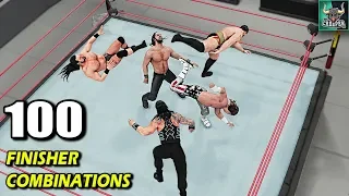 WWE 2K18 Top 100 Finisher Combinations!! WWE 2K19 Countdown